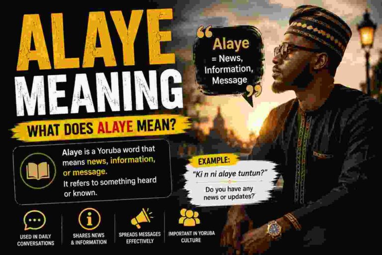 Alaye Meaning