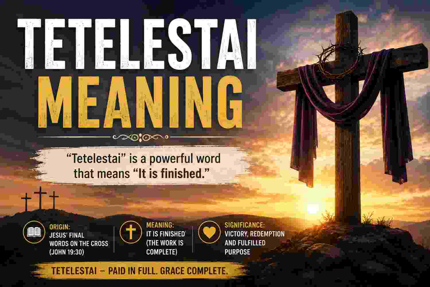Tetelestai Meaning