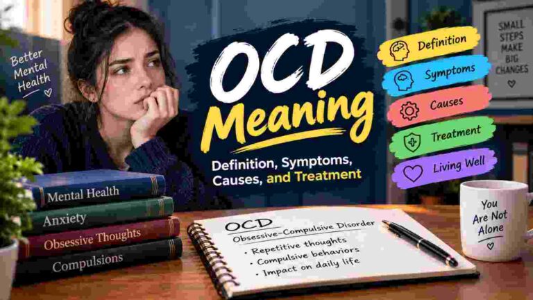 OCD meaning, definition, symptoms, causes, and treatment explained