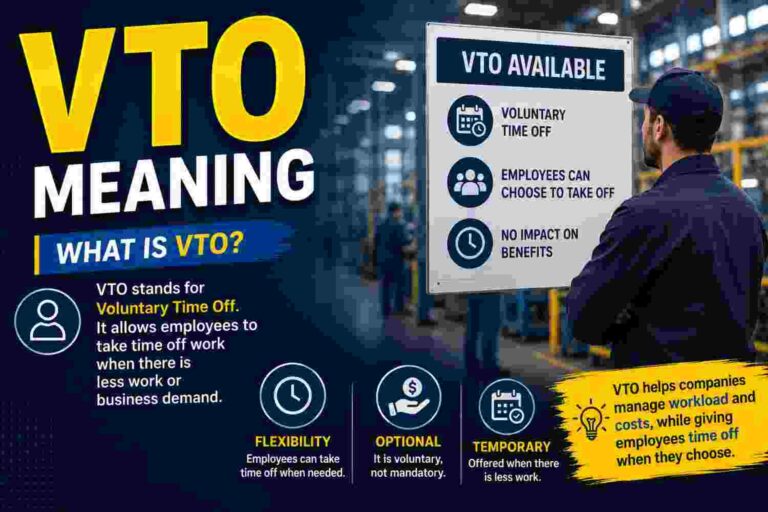 VTO meaning explained - voluntary time off workplace scheduling screen